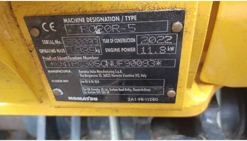 Komatsu PC 20 MR-5 - حفار صغير: صورة 2 Komatsu PC 20 MR-5 - حفار صغير: صورة 2