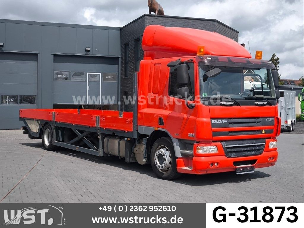 DAF CF 75 360 Spezial Radmulden 9,00 m Tielader - شاحنة نقل سيارات شاحنة: صورة 1 DAF CF 75 360 Spezial Radmulden 9,00 m Tielader - شاحنة نقل سيارات شاحنة: صورة 1