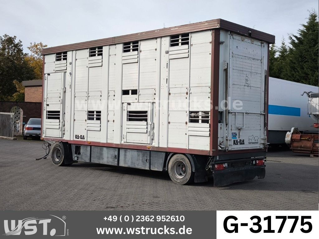 KABA 2 Stock Hubdach Vollalu 7,30m Viehanhänger - مقطورة للماشية: صورة 1 KABA 2 Stock Hubdach Vollalu 7,30m Viehanhänger - مقطورة للماشية: صورة 1