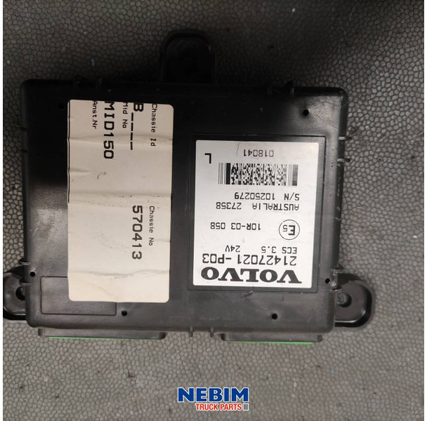 Volvo Volvo - 21427021 - Regeleenheid hoogteregeling - قطع الغيار - شاحنة: صورة 2 Volvo Volvo - 21427021 - Regeleenheid hoogteregeling - قطع الغيار - شاحنة: صورة 2