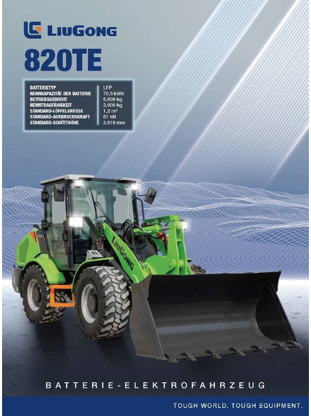 LIUGONG 820 TE vollelektrisch, 6.600 kg, 1.2 cbm - اللودر بعجل: صورة 1 LIUGONG 820 TE vollelektrisch, 6.600 kg, 1.2 cbm - اللودر بعجل: صورة 1
