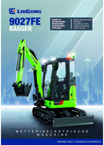 LIUGONG 9027 FE vollelektrisch, 2.680 kg - حفار صغير: صورة 1 LIUGONG 9027 FE vollelektrisch, 2.680 kg - حفار صغير: صورة 1