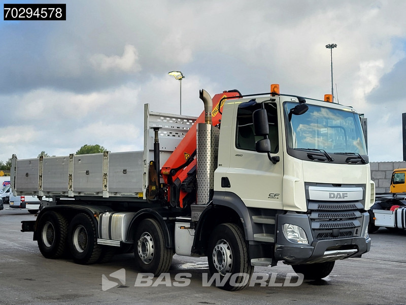 DAF CF 460 8X4 Palfinger PK18002 EH Crane tipper Retarder Big-Axle Steelsuspension Manual - شاحنة قلاب, شاحنة كرين: صورة 3 DAF CF 460 8X4 Palfinger PK18002 EH Crane tipper Retarder Big-Axle Steelsuspension Manual - شاحنة قلاب, شاحنة كرين: صورة 3