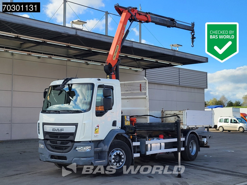 DAF LF 310 4X2 Palfinger PK12002 EH Kran Crane 7m3 tipper Automatic Euro 6 - شاحنة قلاب, شاحنة كرين: صورة 1 DAF LF 310 4X2 Palfinger PK12002 EH Kran Crane 7m3 tipper Automatic Euro 6 - شاحنة قلاب, شاحنة كرين: صورة 1