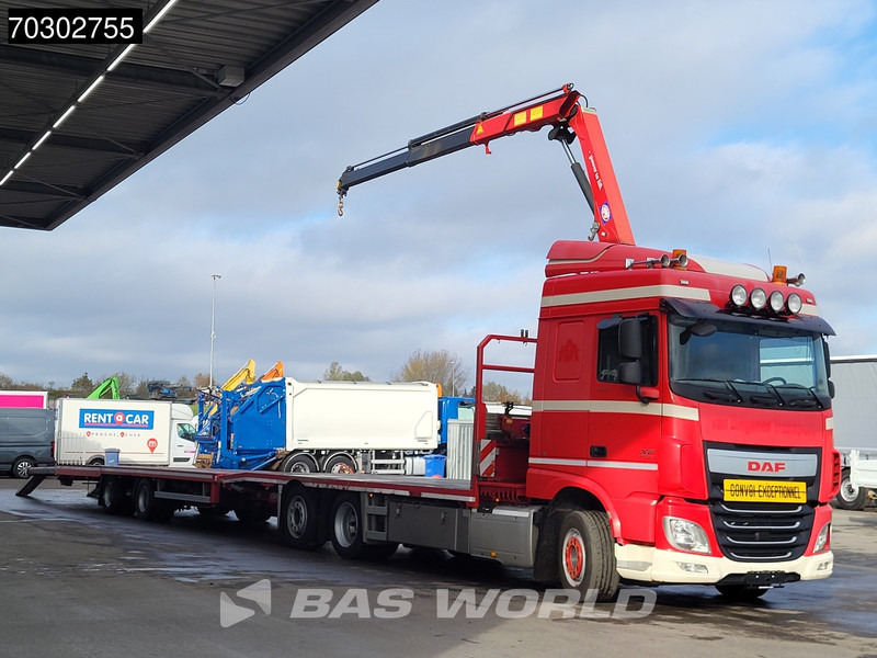 DAF XF 440 XF 6X2 NL-Truck Transporter APK HMF 900-K2 crane Winch Lift-Lenkachse Euro 6 - شاحنات مسطحة, شاحنة كرين: صورة 2 DAF XF 440 XF 6X2 NL-Truck Transporter APK HMF 900-K2 crane Winch Lift-Lenkachse Euro 6 - شاحنات مسطحة, شاحنة كرين: صورة 2