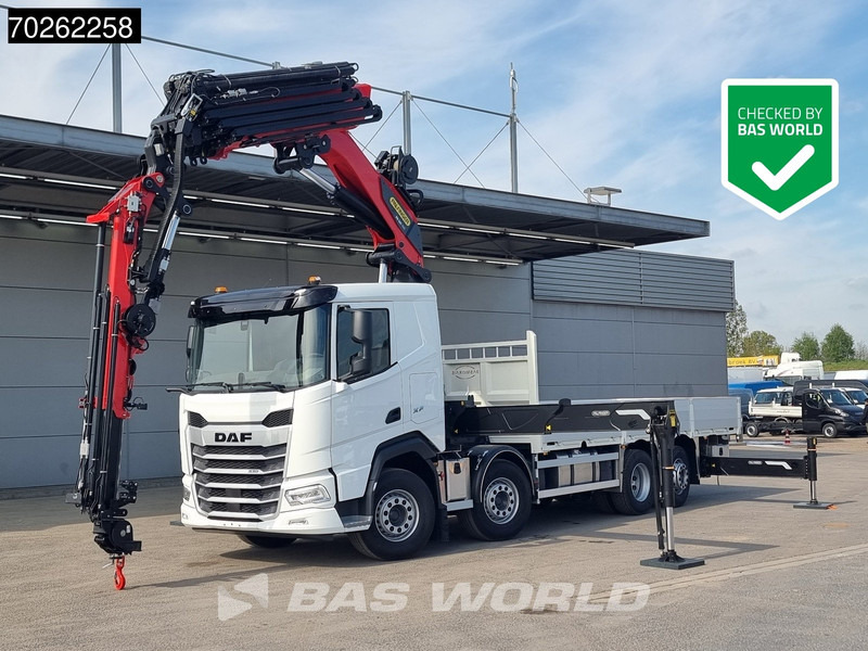 DAF XF 530 8X2 NEW Palfinger PK580 TEC Kran Crane Fly-Jib 2.5t Winch Lift+Lenkasche Retarder - شاحنات مسطحة, شاحنة كرين: صورة 1 DAF XF 530 8X2 NEW Palfinger PK580 TEC Kran Crane Fly-Jib 2.5t Winch Lift+Lenkasche Retarder - شاحنات مسطحة, شاحنة كرين: صورة 1