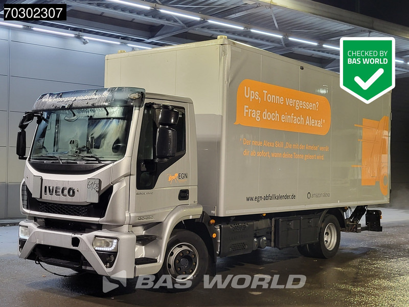 Iveco 120-250 Eurocargo 4X2 12tonner Automatic 1500kg Ladebordwand ACC Euro 6 - شاحنة صندوقية: صورة 1 Iveco 120-250 Eurocargo 4X2 12tonner Automatic 1500kg Ladebordwand ACC Euro 6 - شاحنة صندوقية: صورة 1