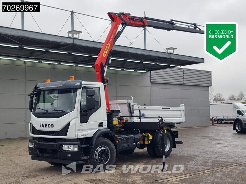 Iveco Eurocargo 180E320 4X2 Steelsuspension 3-Seiten Palfinger PK12.501 Euro 6 - شاحنة قلاب, شاحنة كرين: صورة 1 Iveco Eurocargo 180E320 4X2 Steelsuspension 3-Seiten Palfinger PK12.501 Euro 6 - شاحنة قلاب, شاحنة كرين: صورة 1