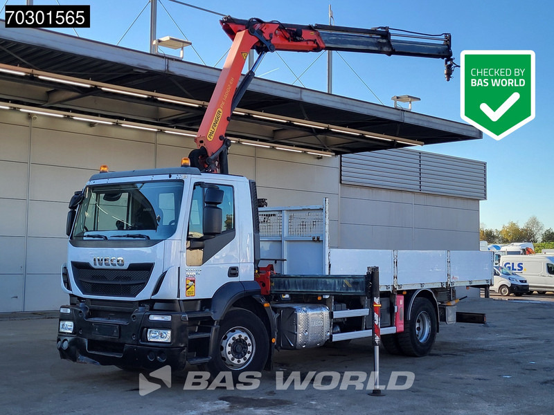 Iveco Stralis 310 4X2 Palfinger PK14002 EH Kran Crane Steel suspension Euro 6 - شاحنات مسطحة, شاحنة كرين: صورة 1 Iveco Stralis 310 4X2 Palfinger PK14002 EH Kran Crane Steel suspension Euro 6 - شاحنات مسطحة, شاحنة كرين: صورة 1