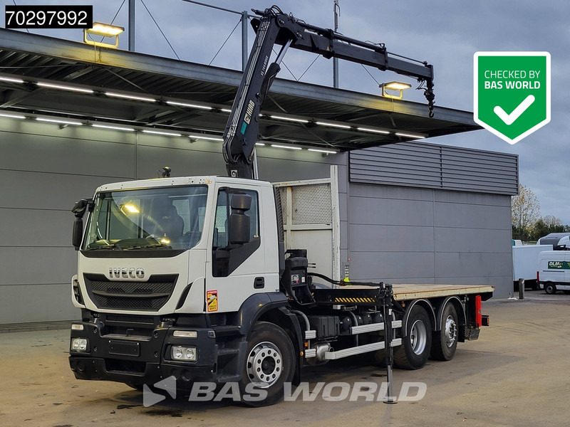 Iveco Stralis 310 Stralis 6X2 HIAB 144 BS-2 Crane Kran Lift+Steering-Axle Manual Euro 5 - شاحنات مسطحة, شاحنة كرين: صورة 1 Iveco Stralis 310 Stralis 6X2 HIAB 144 BS-2 Crane Kran Lift+Steering-Axle Manual Euro 5 - شاحنات مسطحة, شاحنة كرين: صورة 1
