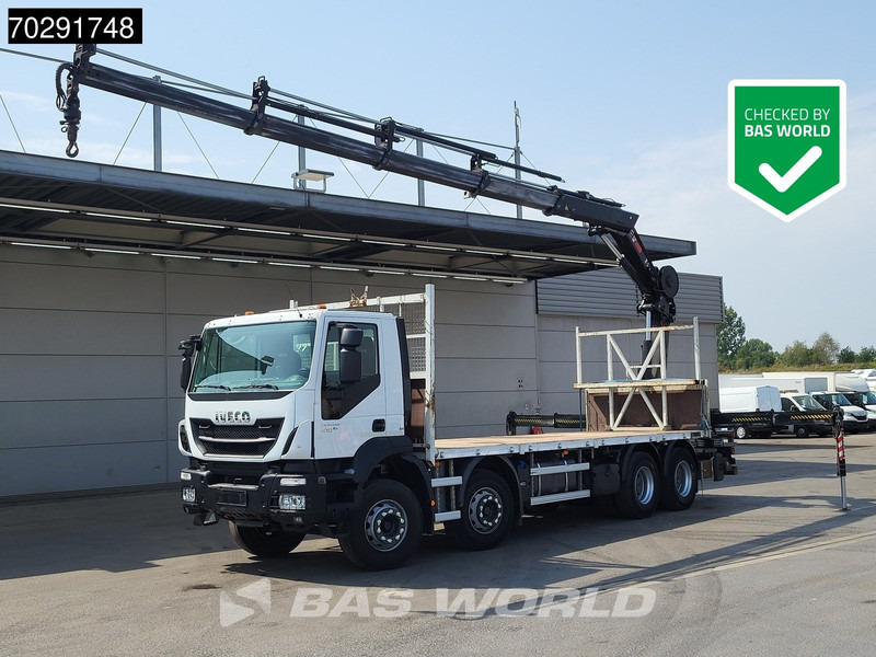 Iveco Trakker 410 8X4 HIAB 211 EP-4 HIDUO Crane Steelsuspension Euro 6 - شاحنات مسطحة, شاحنة كرين: صورة 1 Iveco Trakker 410 8X4 HIAB 211 EP-4 HIDUO Crane Steelsuspension Euro 6 - شاحنات مسطحة, شاحنة كرين: صورة 1