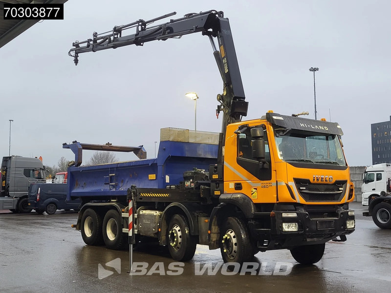 Iveco Trakker 450 8X4 HIAB 211 EP-4 Hiduo Kran Crane Big-Axle 2-Side Tipper Euro 6 - شاحنة قلاب, شاحنة كرين: صورة 3 Iveco Trakker 450 8X4 HIAB 211 EP-4 Hiduo Kran Crane Big-Axle 2-Side Tipper Euro 6 - شاحنة قلاب, شاحنة كرين: صورة 3