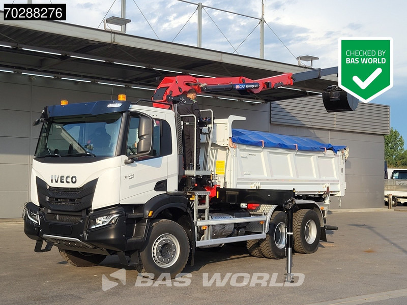 Iveco X-Way 480 6X4 NEW! HMF 2243Z-RCS Z-Crane kran 12m3 KH-Kipper Retarder Big-Axle - شاحنة قلاب, شاحنة كرين: صورة 1 Iveco X-Way 480 6X4 NEW! HMF 2243Z-RCS Z-Crane kran 12m3 KH-Kipper Retarder Big-Axle - شاحنة قلاب, شاحنة كرين: صورة 1