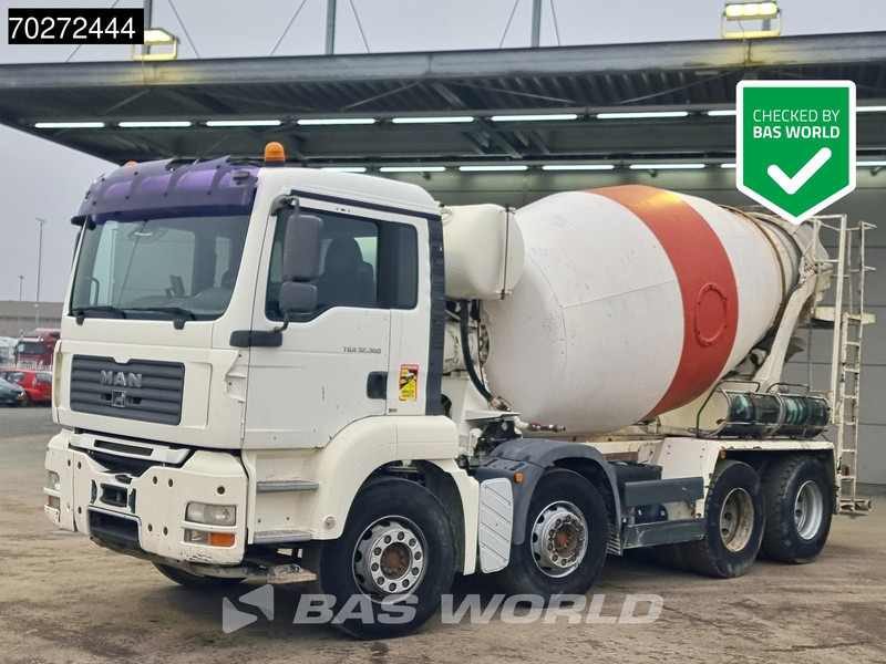 MAN TGA 32.360 8X4 Stetter 9m3 Steelsuspension Euro 4 - شاحنة خلاطة خرسانة: صورة 1 MAN TGA 32.360 8X4 Stetter 9m3 Steelsuspension Euro 4 - شاحنة خلاطة خرسانة: صورة 1
