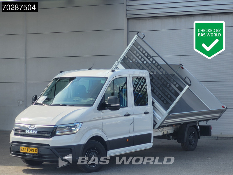 MAN TGE 3.180 Drie-Zijdige Automaat Kipper 2025-Facelift 180PK Trekhaak LED Airco Cruise Navi Euro6 Kipper Tipper Benne Kieper 3m3 A/C Towbar - قلاب صغير: صورة 1 MAN TGE 3.180 Drie-Zijdige Automaat Kipper 2025-Facelift 180PK Trekhaak LED Airco Cruise Navi Euro6 Kipper Tipper Benne Kieper 3m3 A/C Towbar - قلاب صغير: صورة 1