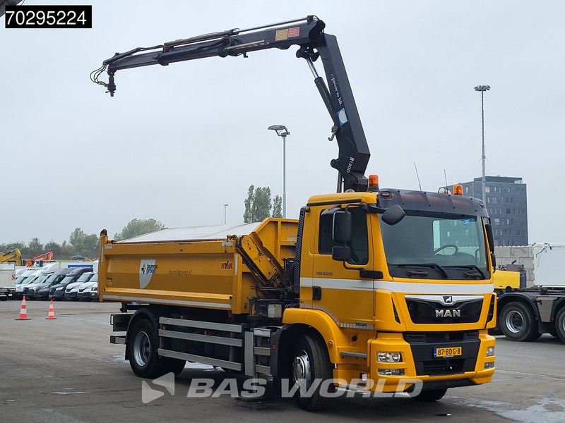 MAN TGM 18.250 TGM 4X2 NL-Truck 10m3 HSW Tipper 13Ton HMF 1300-K2 Crane Automatic Euro 6 - شاحنة قلاب, شاحنة كرين: صورة 3 MAN TGM 18.250 TGM 4X2 NL-Truck 10m3 HSW Tipper 13Ton HMF 1300-K2 Crane Automatic Euro 6 - شاحنة قلاب, شاحنة كرين: صورة 3