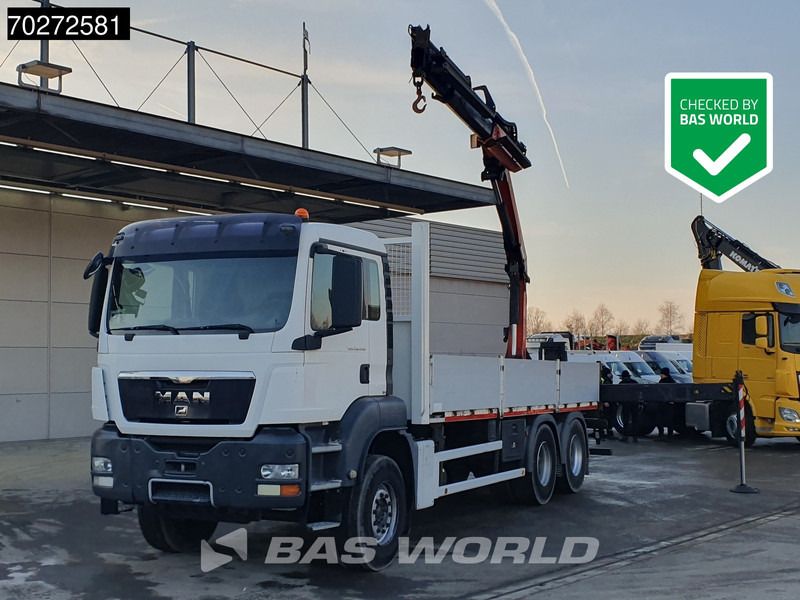 MAN TGS 26.440 6X4 Palfinger PK18002 EH Kran Crane Manual Remote Euro 5 - شاحنات مسطحة, شاحنة كرين: صورة 1 MAN TGS 26.440 6X4 Palfinger PK18002 EH Kran Crane Manual Remote Euro 5 - شاحنات مسطحة, شاحنة كرين: صورة 1