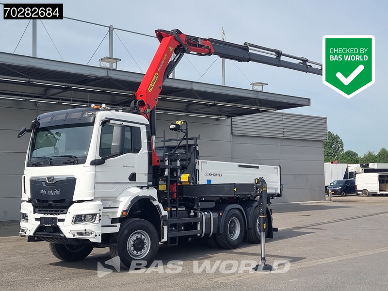 MAN TGS 28.520 6X4 Palfinger PK24001 SLD 5 Kran 2-way tipper Retarder Big-Axle Liftachse Euro 6 - شاحنة قلاب, شاحنة كرين: صورة 1 MAN TGS 28.520 6X4 Palfinger PK24001 SLD 5 Kran 2-way tipper Retarder Big-Axle Liftachse Euro 6 - شاحنة قلاب, شاحنة كرين: صورة 1