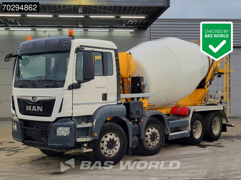 MAN TGS 32.420 8X4 9m3 Stetter Mixer Steel Suspension Automatic Euro 6 - شاحنة خلاطة خرسانة: صورة 1 MAN TGS 32.420 8X4 9m3 Stetter Mixer Steel Suspension Automatic Euro 6 - شاحنة خلاطة خرسانة: صورة 1