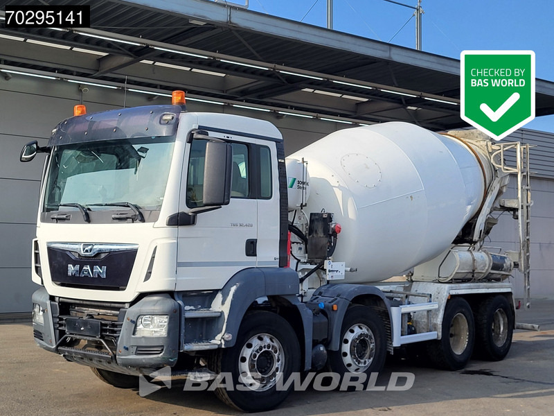 شاحنة خلاطة خرسانة MAN TGS 32.420 8X4 9m3 Stetter Mixer SteelSuspension Automatic Euro 6: صورة 1