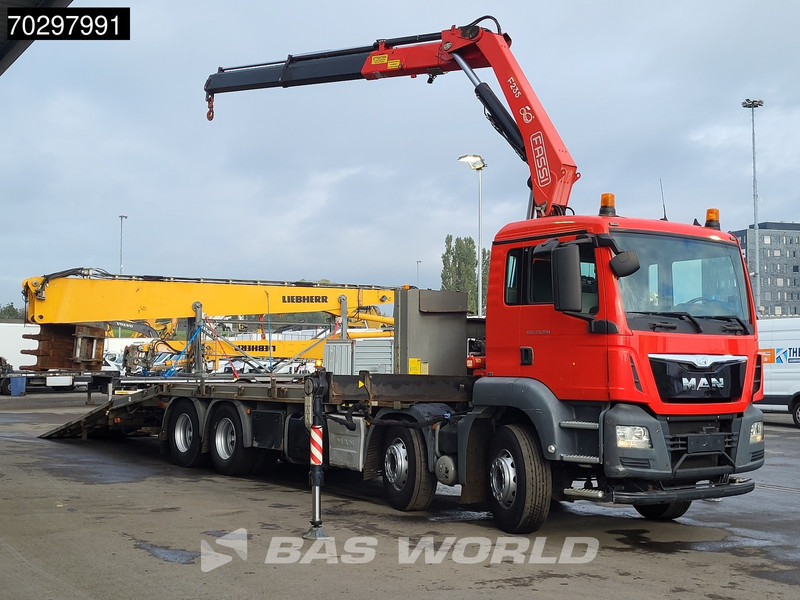 MAN TGS 35.360 TGS 8X2 Fassi F235A.0.22 Crane Kran Winch Hydraulic ramp Lift-Axle Navi Euro 6 - شاحنات مسطحة, شاحنة كرين: صورة 5 MAN TGS 35.360 TGS 8X2 Fassi F235A.0.22 Crane Kran Winch Hydraulic ramp Lift-Axle Navi Euro 6 - شاحنات مسطحة, شاحنة كرين: صورة 5