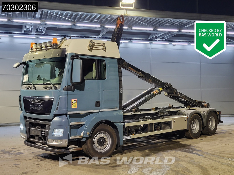 MAN TGX 28.460 TGX 6X2 20tons AJK containersystem Automatic Euro 6 - شاحنة برافعة خطافية: صورة 1 MAN TGX 28.460 TGX 6X2 20tons AJK containersystem Automatic Euro 6 - شاحنة برافعة خطافية: صورة 1