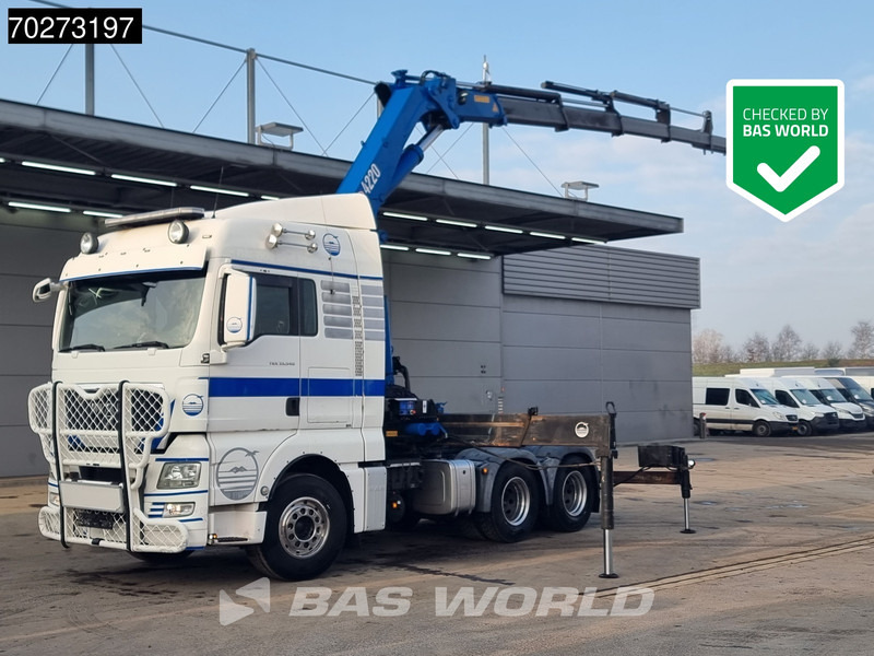 MAN TGX 33.540 TGX 6X4 XLX Retarder PTO HMF 4220 Kran Euro 5 - مقطورة السحب: صورة 1 MAN TGX 33.540 TGX 6X4 XLX Retarder PTO HMF 4220 Kran Euro 5 - مقطورة السحب: صورة 1