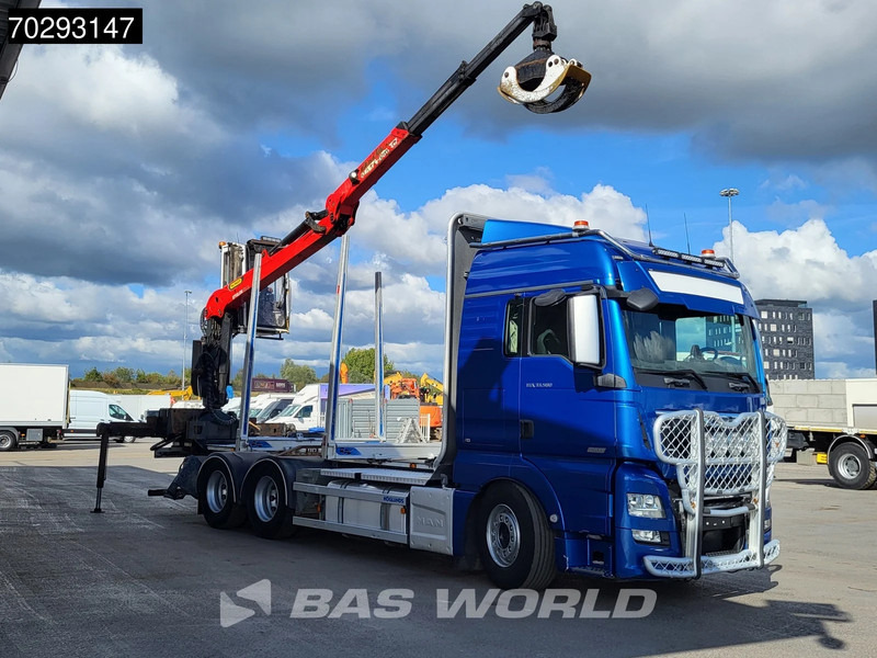 MAN TGX 33.580 TGX 6X4 Palfinger Epsilon Wood crane Holztransport Retarder Navi Xenon Euro 6 - شاحنة قطع الأشجار, شاحنة كرين: صورة 3 MAN TGX 33.580 TGX 6X4 Palfinger Epsilon Wood crane Holztransport Retarder Navi Xenon Euro 6 - شاحنة قطع الأشجار, شاحنة كرين: صورة 3