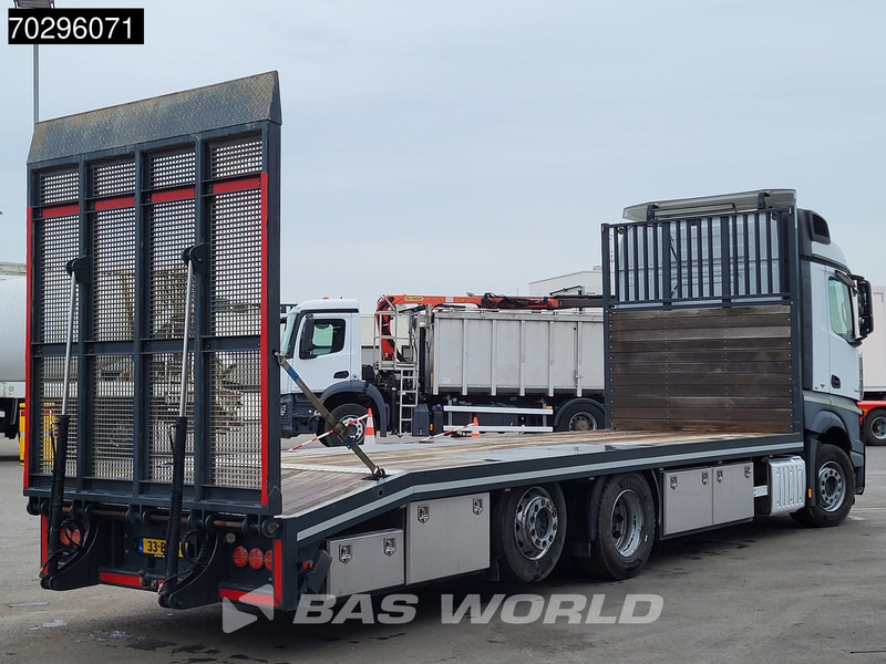 شاحنات مسطحة Mercedes-Benz Actros 2543 Actros 6X2 NL-Truck Machine transporter oprijwagen Retarder Lift-Axle ACC Euro 6: صورة 7 شاحنات مسطحة Mercedes-Benz Actros 2543 Actros 6X2 NL-Truck Machine transporter oprijwagen Retarder Lift-Axle ACC Euro 6: صورة 7