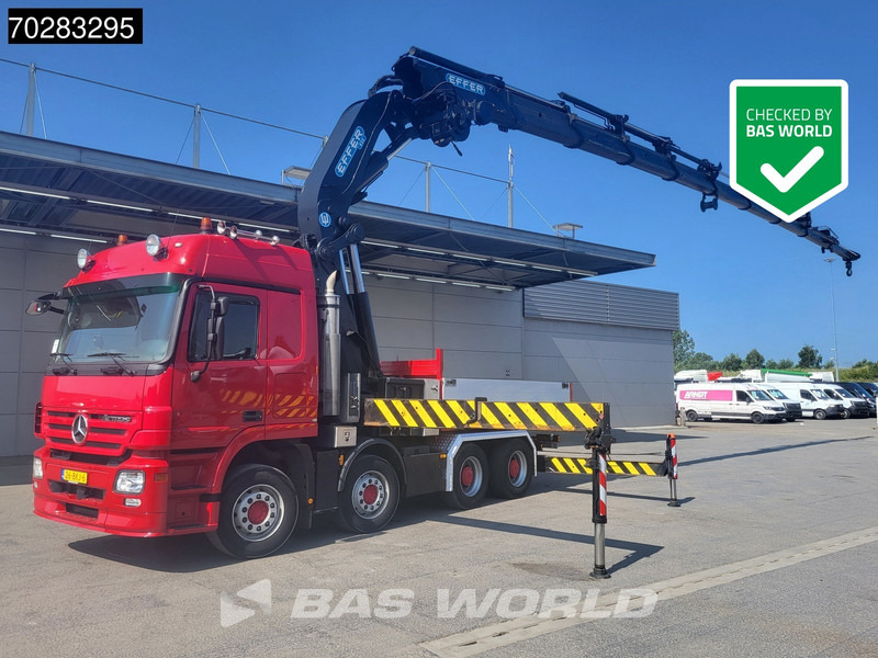 Mercedes-Benz Actros 2648 850 8X4 Effer 350/9S Kran Fifth wheel Big-Axle Automatic Euro 5 - شاحنات مسطحة, شاحنة كرين: صورة 1 Mercedes-Benz Actros 2648 850 8X4 Effer 350/9S Kran Fifth wheel Big-Axle Automatic Euro 5 - شاحنات مسطحة, شاحنة كرين: صورة 1