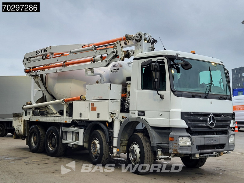 Mercedes-Benz Actros 3241 8X4 21meter Pump + 7m3 Stetter Mixer Steelsuspension Big-Axle Manual Euro 5 - مضخة خرسانة: صورة 3 Mercedes-Benz Actros 3241 8X4 21meter Pump + 7m3 Stetter Mixer Steelsuspension Big-Axle Manual Euro 5 - مضخة خرسانة: صورة 3