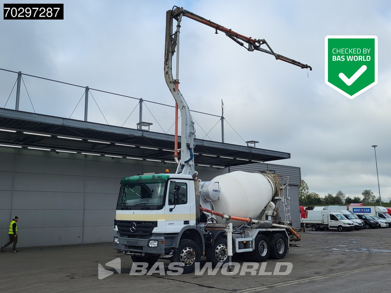 Mercedes-Benz Actros 3241 8X4 7m3 Mecbo Mixer Big-Axle Steelsuspension Pompe+Mixer Autoamtic Euro 3 - مضخة خرسانة: صورة 1 Mercedes-Benz Actros 3241 8X4 7m3 Mecbo Mixer Big-Axle Steelsuspension Pompe+Mixer Autoamtic Euro 3 - مضخة خرسانة: صورة 1