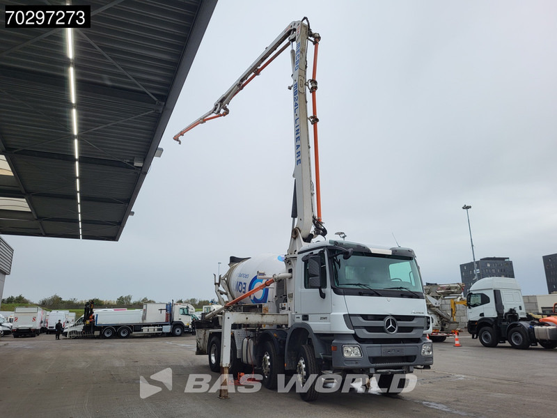Mercedes-Benz Actros 3241 8X4 7m3 Mecbo Mixer Big-Axle Steelsuspension Pompe+Mixer Euro 5 - مضخة خرسانة: صورة 3 Mercedes-Benz Actros 3241 8X4 7m3 Mecbo Mixer Big-Axle Steelsuspension Pompe+Mixer Euro 5 - مضخة خرسانة: صورة 3