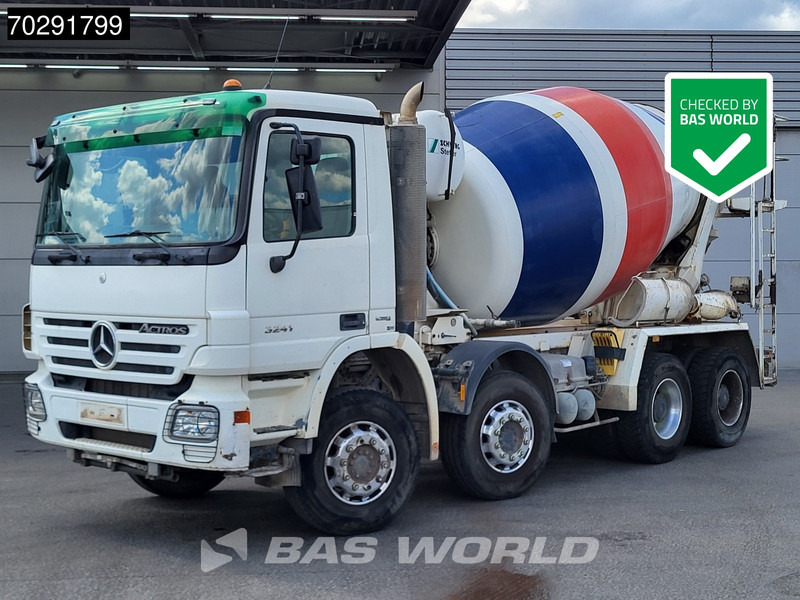 Mercedes-Benz Actros 3241 8X4 9m3 Schwing Stetter Retarder Big-Axle Steelsuspension 3-Pedals Euro 4 - شاحنة خلاطة خرسانة: صورة 1 Mercedes-Benz Actros 3241 8X4 9m3 Schwing Stetter Retarder Big-Axle Steelsuspension 3-Pedals Euro 4 - شاحنة خلاطة خرسانة: صورة 1