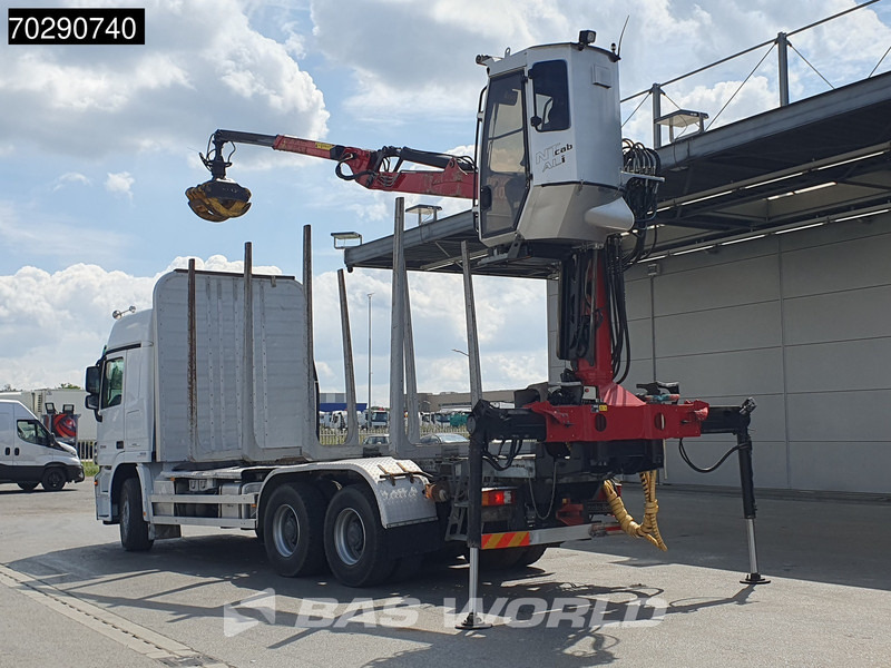 Mercedes-Benz Actros 3346 6X4 Original KM's! Wood Crane Big-Axle Steelsuspension Euro 5 - شاحنة قطع الأشجار, شاحنة كرين: صورة 2 Mercedes-Benz Actros 3346 6X4 Original KM's! Wood Crane Big-Axle Steelsuspension Euro 5 - شاحنة قطع الأشجار, شاحنة كرين: صورة 2