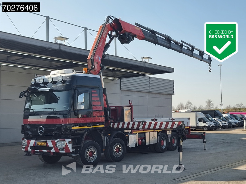 Mercedes-Benz Actros 4146 8X4 FASSI F600AXP.26 Crane Kran NL-Truck Euro 5 - شاحنات مسطحة, شاحنة كرين: صورة 1 Mercedes-Benz Actros 4146 8X4 FASSI F600AXP.26 Crane Kran NL-Truck Euro 5 - شاحنات مسطحة, شاحنة كرين: صورة 1