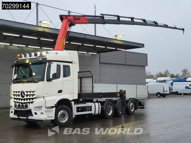 Mercedes-Benz Aroc 3653 Arocs 8X4 Palfinger PK26002-EH G Kran Crane Remote Lift + steering axle Euro 6 - شاحنات مسطحة, شاحنة كرين: صورة 1 Mercedes-Benz Aroc 3653 Arocs 8X4 Palfinger PK26002-EH G Kran Crane Remote Lift + steering axle Euro 6 - شاحنات مسطحة, شاحنة كرين: صورة 1