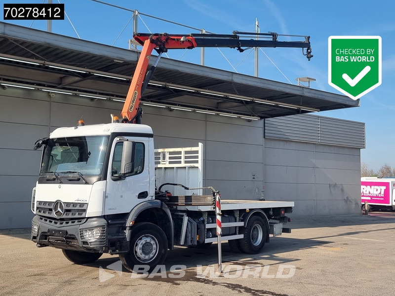 Mercedes-Benz Arocs 1830 4X2 Palfinger PK12.002 EH B Remote Full Steel Big-Axle Euro 6 - شاحنات مسطحة, شاحنة كرين: صورة 1 Mercedes-Benz Arocs 1830 4X2 Palfinger PK12.002 EH B Remote Full Steel Big-Axle Euro 6 - شاحنات مسطحة, شاحنة كرين: صورة 1