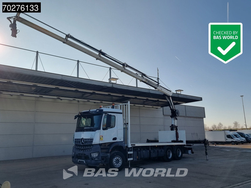 Mercedes-Benz Arocs 2636 6X4 HIAB X-HIDUO 188 ES-S Crane Kran Big axle Euro 6 - شاحنات مسطحة, شاحنة كرين: صورة 1 Mercedes-Benz Arocs 2636 6X4 HIAB X-HIDUO 188 ES-S Crane Kran Big axle Euro 6 - شاحنات مسطحة, شاحنة كرين: صورة 1
