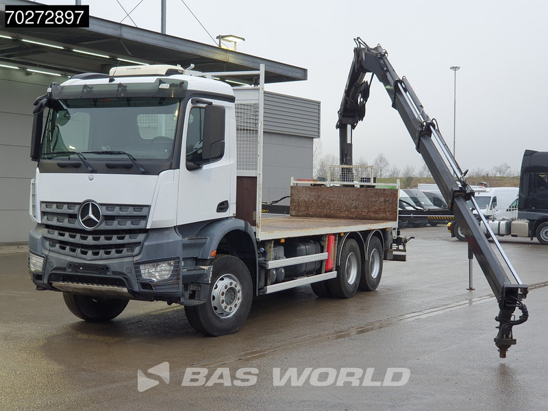 Mercedes-Benz Arocs 2636 6X4 Hiab 144 E-3 Hipro Kran Crane Remote Full Steel Euro 6 - شاحنات مسطحة, شاحنة كرين: صورة 3 Mercedes-Benz Arocs 2636 6X4 Hiab 144 E-3 Hipro Kran Crane Remote Full Steel Euro 6 - شاحنات مسطحة, شاحنة كرين: صورة 3