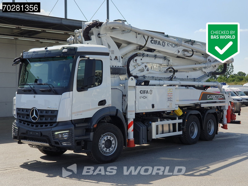 Mercedes-Benz Arocs 3343 6X4 CIFA K40H Carbotech Pump 5 arm Big-Axle Navi Euro 6 - مضخة خرسانة: صورة 1 Mercedes-Benz Arocs 3343 6X4 CIFA K40H Carbotech Pump 5 arm Big-Axle Navi Euro 6 - مضخة خرسانة: صورة 1