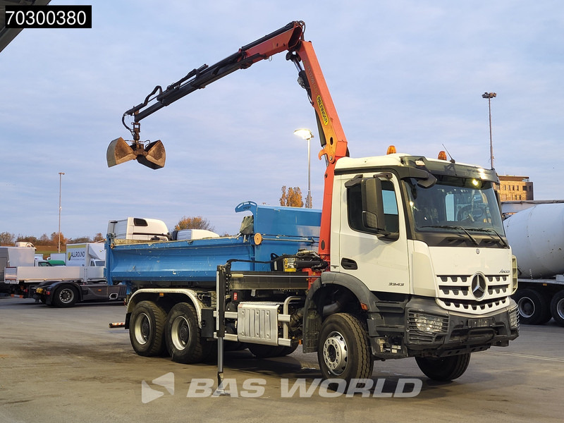 Mercedes-Benz Arocs 3343 6X4 Palfinger PK12.501 SLD Kran Crane 7m3 tipper Big-Axle Automatic Euro 6 - شاحنة قلاب, شاحنة كرين: صورة 3 Mercedes-Benz Arocs 3343 6X4 Palfinger PK12.501 SLD Kran Crane 7m3 tipper Big-Axle Automatic Euro 6 - شاحنة قلاب, شاحنة كرين: صورة 3