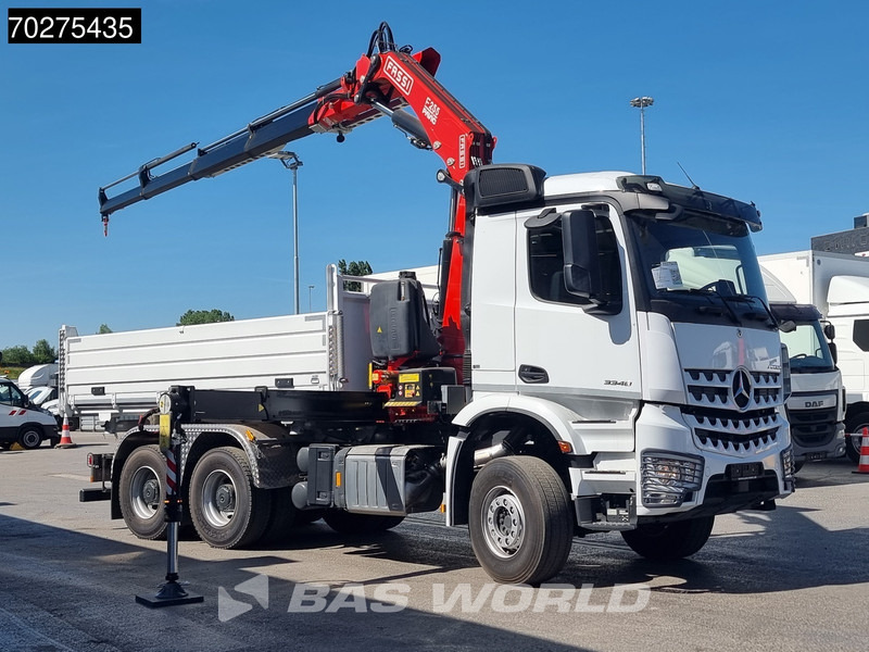 Mercedes-Benz Arocs 3348 6X4 Fassi F255A2.24 Kran Crane 9m3 3-Sided Tipper Big-Axle Euro 6 - شاحنة قلاب, شاحنة كرين: صورة 3 Mercedes-Benz Arocs 3348 6X4 Fassi F255A2.24 Kran Crane 9m3 3-Sided Tipper Big-Axle Euro 6 - شاحنة قلاب, شاحنة كرين: صورة 3