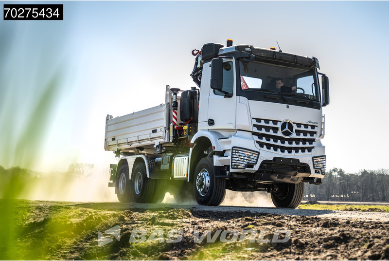 Mercedes-Benz Arocs 3348 6X6 Fassi F255A.2.24 xe-dynamic Kran Dreiseitenkipper Navi Euro 6 - شاحنة قلاب, شاحنة كرين: صورة 5 Mercedes-Benz Arocs 3348 6X6 Fassi F255A.2.24 xe-dynamic Kran Dreiseitenkipper Navi Euro 6 - شاحنة قلاب, شاحنة كرين: صورة 5