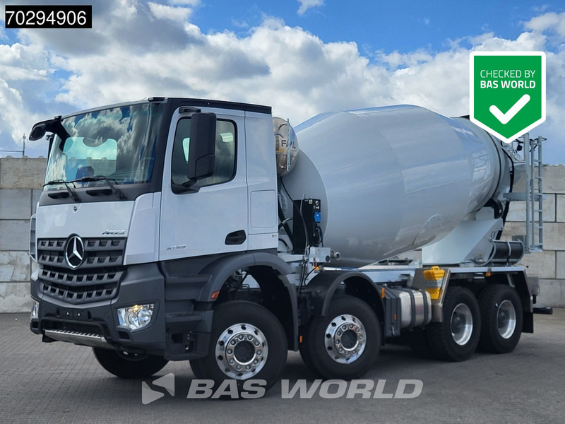 Mercedes-Benz Arocs 3743 8X4 New! 10m3 FML BSH 103 Mixer Steelsuspension Big-Axle Automatic Euro 6 - شاحنة خلاطة خرسانة: صورة 1 Mercedes-Benz Arocs 3743 8X4 New! 10m3 FML BSH 103 Mixer Steelsuspension Big-Axle Automatic Euro 6 - شاحنة خلاطة خرسانة: صورة 1