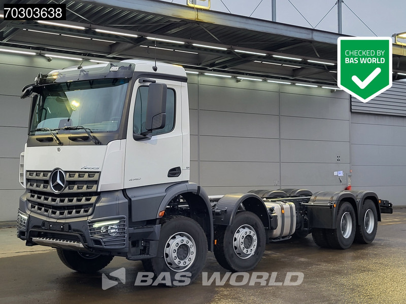 Mercedes-Benz Arocs 4140 8X4 NEW! Chassis Automatic Steelsuspension Euro 5 - شاحنة بهيكل معدني للمقصورة: صورة 1 Mercedes-Benz Arocs 4140 8X4 NEW! Chassis Automatic Steelsuspension Euro 5 - شاحنة بهيكل معدني للمقصورة: صورة 1