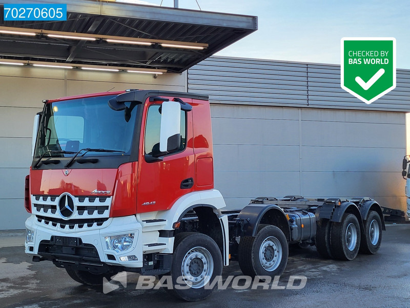 Mercedes-Benz Arocs 4843 8X4 NEW chassis RHD! Steel suspension Automatic Euro 6 - شاحنة بهيكل معدني للمقصورة: صورة 1 Mercedes-Benz Arocs 4843 8X4 NEW chassis RHD! Steel suspension Automatic Euro 6 - شاحنة بهيكل معدني للمقصورة: صورة 1