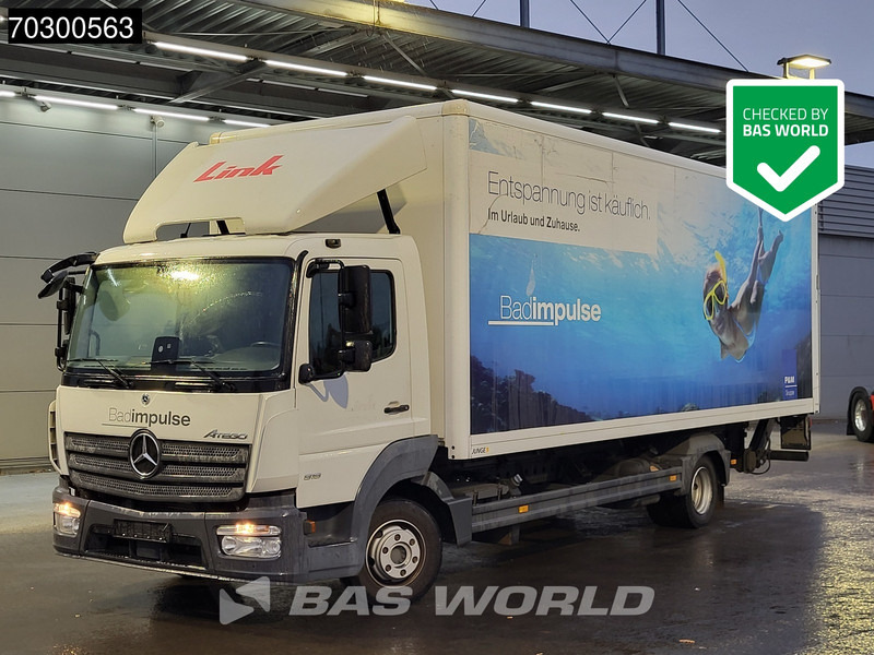 Mercedes-Benz Atego 818 4X2 8tonner Automatic 1500kg Ladebordwand Euro 6 - شاحنة صندوقية: صورة 1 Mercedes-Benz Atego 818 4X2 8tonner Automatic 1500kg Ladebordwand Euro 6 - شاحنة صندوقية: صورة 1
