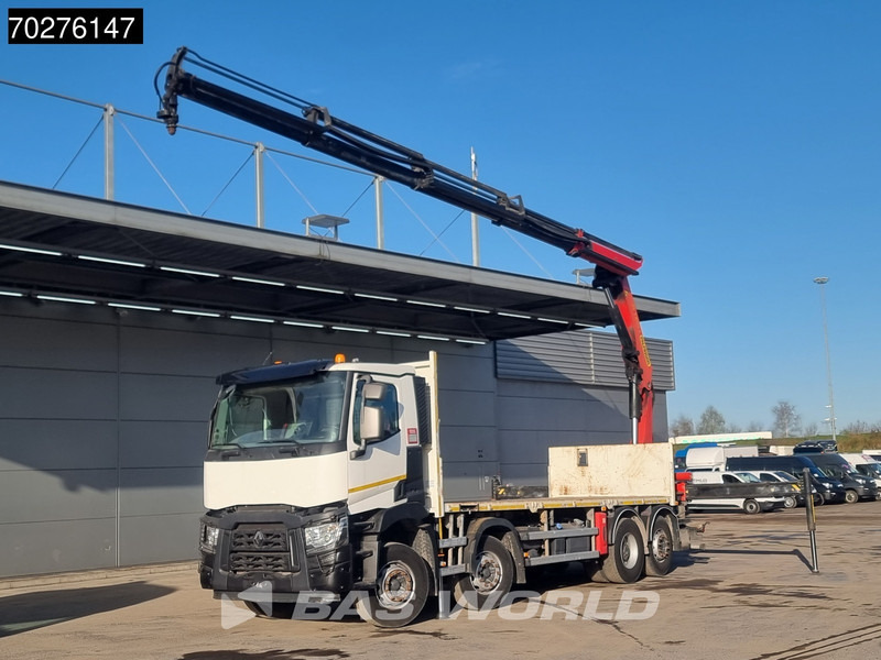 Renault C 380 8X2 Palfinger PK24001K Remote Lenkachse Euro 6 - شاحنات مسطحة, شاحنة كرين: صورة 1 Renault C 380 8X2 Palfinger PK24001K Remote Lenkachse Euro 6 - شاحنات مسطحة, شاحنة كرين: صورة 1