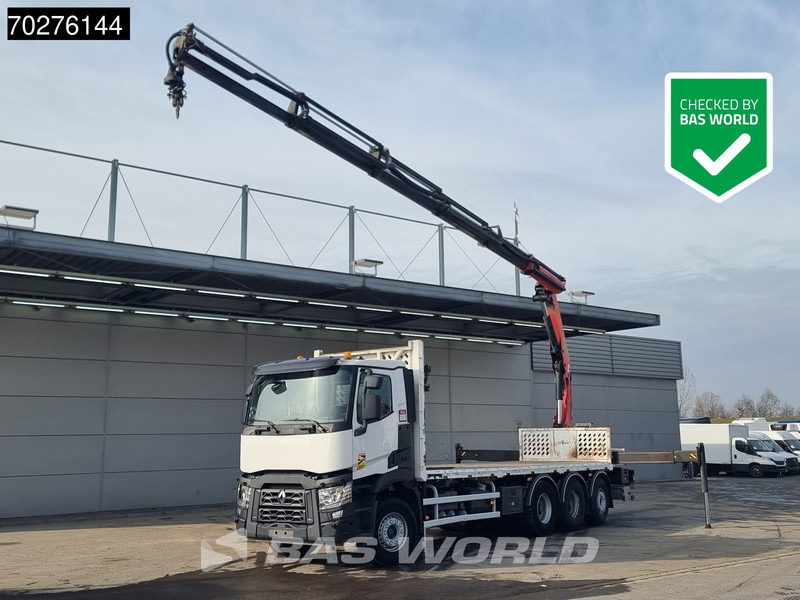 Renault C 380 8X4 Palfinger PK 23001 EH Remote Lift+Lenkachse Euro 6 - شاحنات مسطحة, شاحنة كرين: صورة 1 Renault C 380 8X4 Palfinger PK 23001 EH Remote Lift+Lenkachse Euro 6 - شاحنات مسطحة, شاحنة كرين: صورة 1